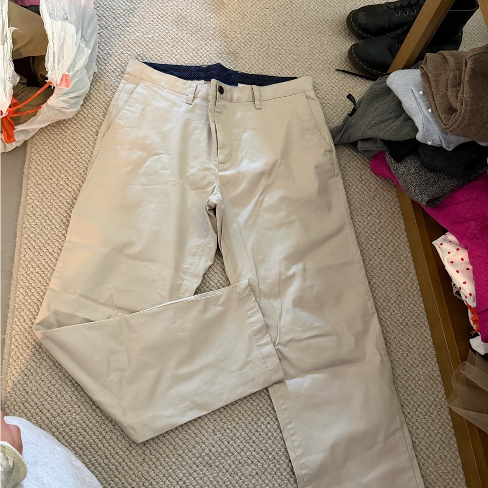 Men's Classic Beige Chino Pants